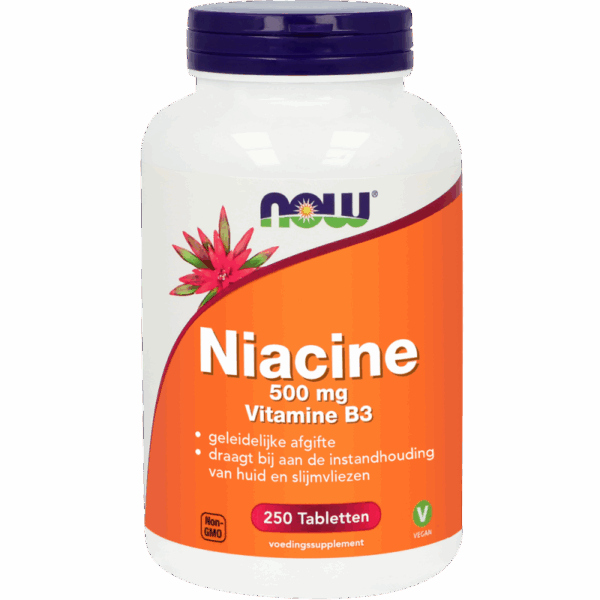 Now Niacine 500Mg Vitamine B3 250 Tabletten
